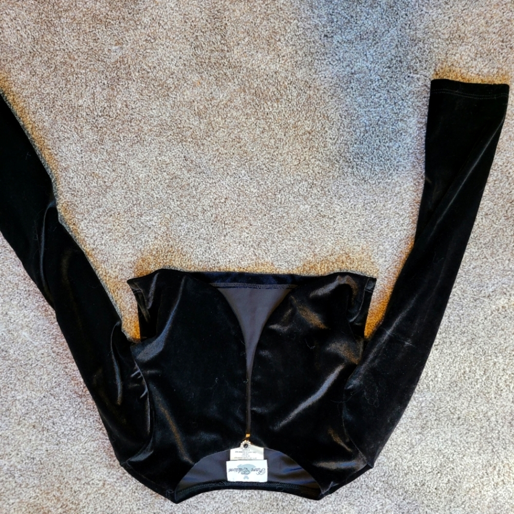 Rare Editions black crop cardigan 6x